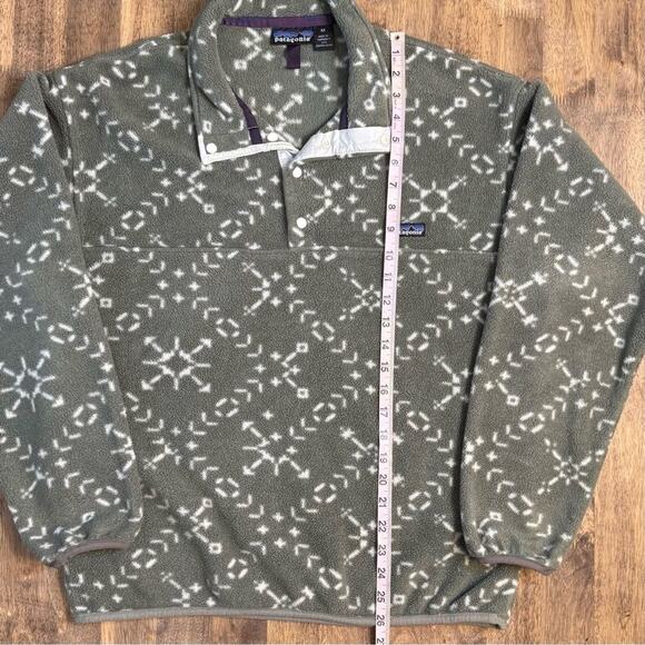Patagonia Men’s VTG Synchilla Snap-T Fleece Sno Chaparral Sage Green 1994 Sz Med - Picture 7 of 11